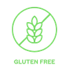 Green circle icon indicating gluten free product