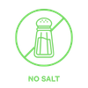 Green circle icon indicating no salt added